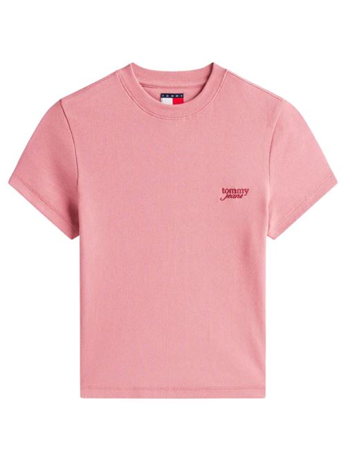 T-shirt rosa in cotone Tommy Jeans | DW0DW20910TI0